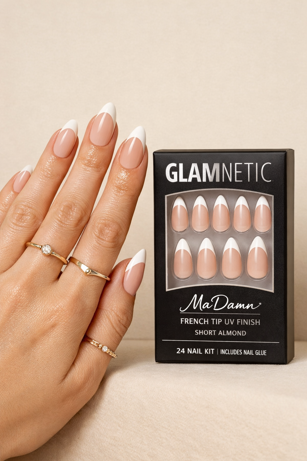 Glamnetic Press On Nails French Tip Almond