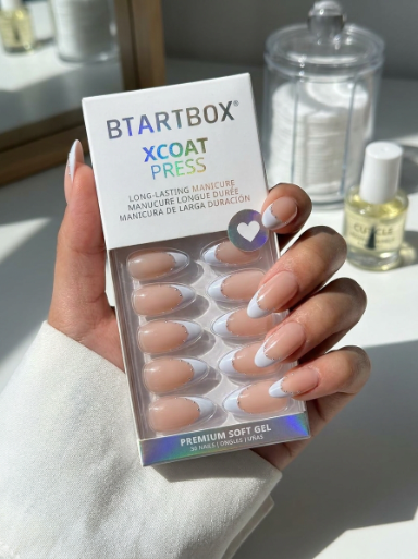 BTArtbox French Tip Press On Nails